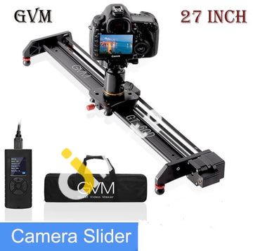 Gvm Gt-60D 27Inch Motorized Camera Slider Video Rail Track Dolly Aluminum Alloy With Remote Control